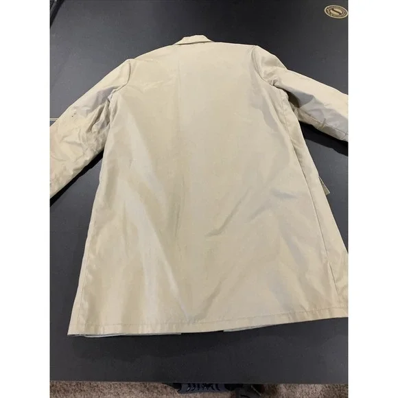 VTG Woolrich Brown Khaki Faux Fur Lined Button Down Winter Coat Mens Sz 40 Parka - Picture 14 of 15